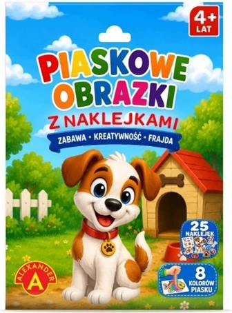 Zestaw kreatywny obrazki piaskowe – piesek