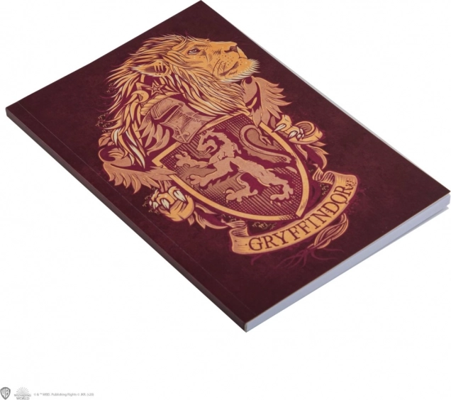 Harry Potter liniowy notes Gryffindor