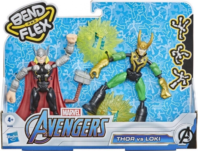 Hasbro Bend and Flex Thor i Loki – figurki akcji MARVEL