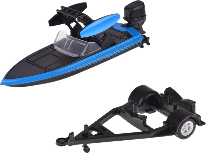 Przyczepa z motorówką do dynamicznych scenariuszy