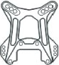 Przednia wieża amortyzatorów X3 CNC z aluminium 7075, 5 mm HN