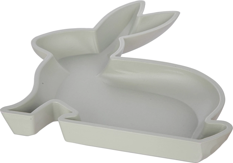 Ozdobna patera z MDF zielona 23 × 29,5 cm