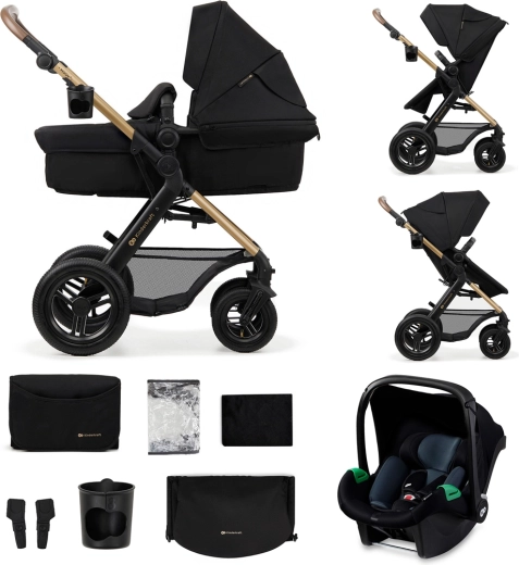 Wózek wielofunkcyjny Kinderkraft MOOV 2 AIR 3w1 Pure black