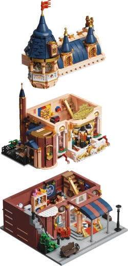 Modularna trzypiętrowa budowla do zabawy i ekspozycji