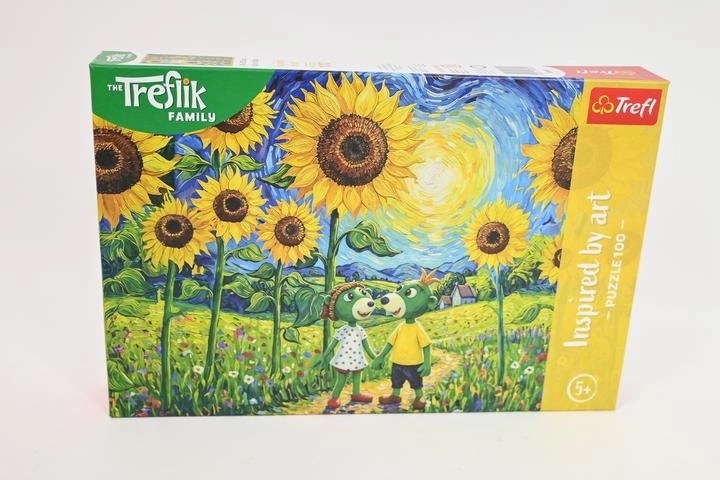 Puzzle Trefl Inspired by Art 100 elementów Spacer wśród słoneczników