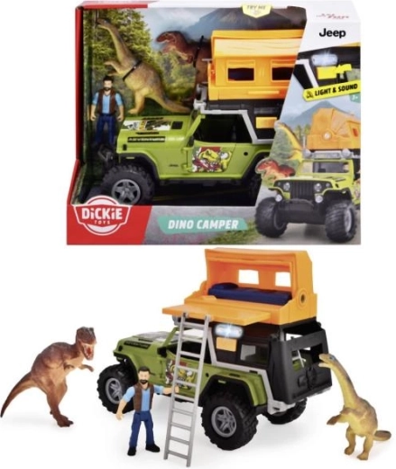 Jezdzący terenowy Jeep z zestawem kempingowym Dino