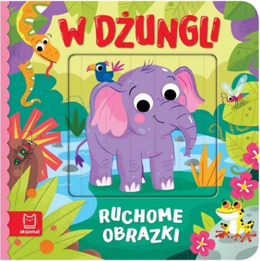 Ruchome obrazki w dżungli – interaktywna książka dla dzieci