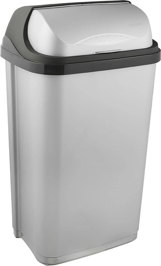 Wysuwany kosz na śmieci 50 l, prostokątny, plastikowy, mix kolorów