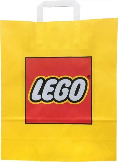 Reklamowa papierowa torba prezentowa Lego żółta 34 × 35 cm - 1 sztuka