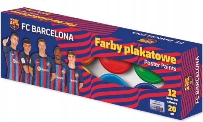 Farby plakatowe ASTRA FC BARCELONA 12×20 ml