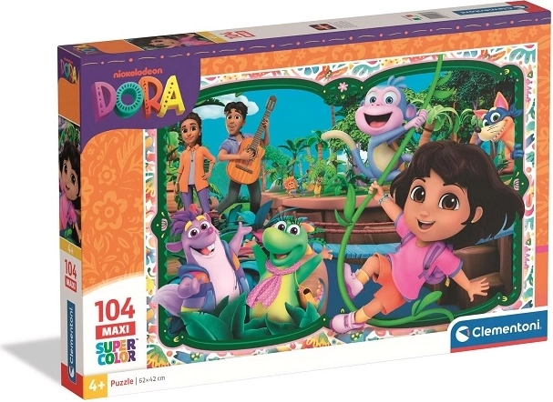 Clementoni maxi puzzle Dora SuperColor 104 elementy