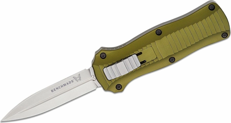 Benchmade Mini Infidel Woodland Green – nóż automatyczny, edycja limitowana