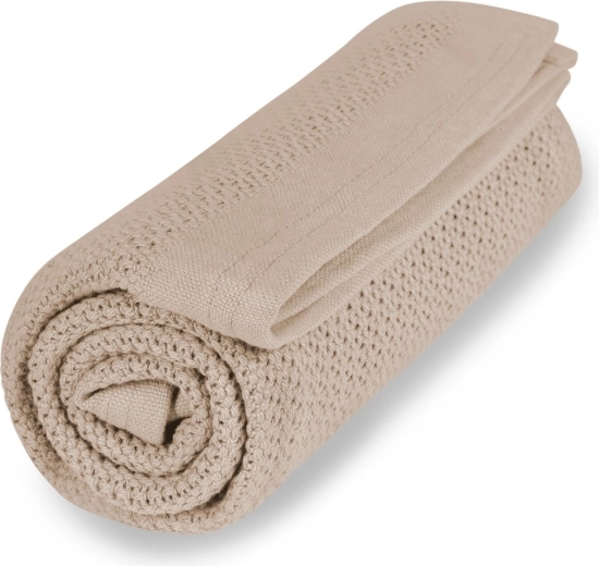 VINTER & BLOOM koc Soft grid organic golden sand