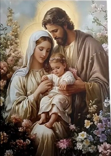 Diamentowe malowanie Święta Rodzina 30 × 40 cm