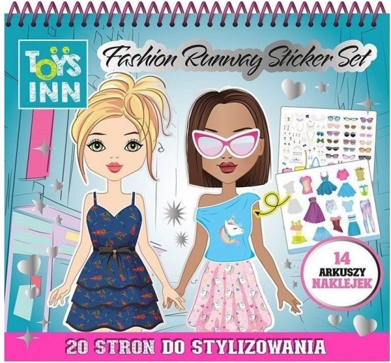 Kreatywny zestaw naklejek Fashion Runaway