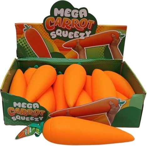 Mega squeeze rozciągliwa antystresowa marchew XL jumbo