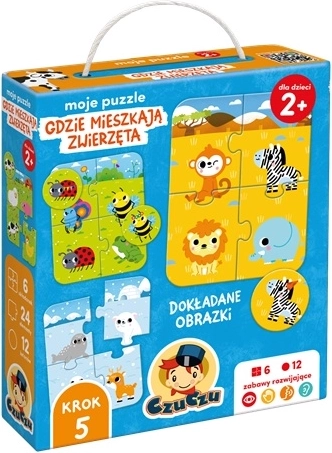CzuCzu Moje puzzle Gdzie mieszkają zwierzęta