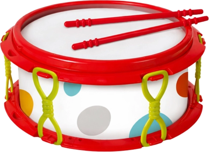 Bębenek z pałeczkami dla pierwszych rytmów