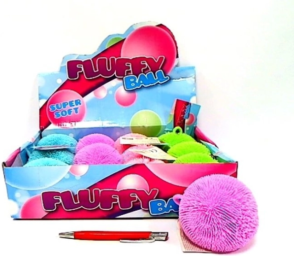 Puszysta pluszowa piłeczka Fluffy 9 cm