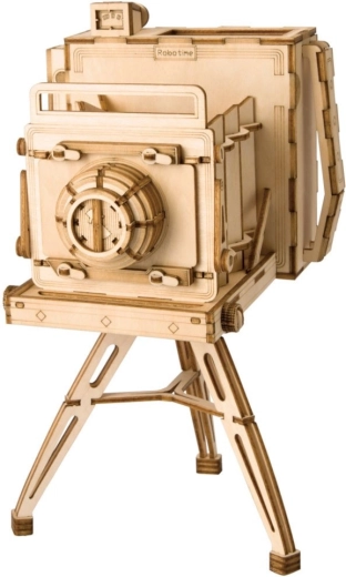 RoboTime 3D drewniane puzzle – zabytkowy aparat fotograficzny