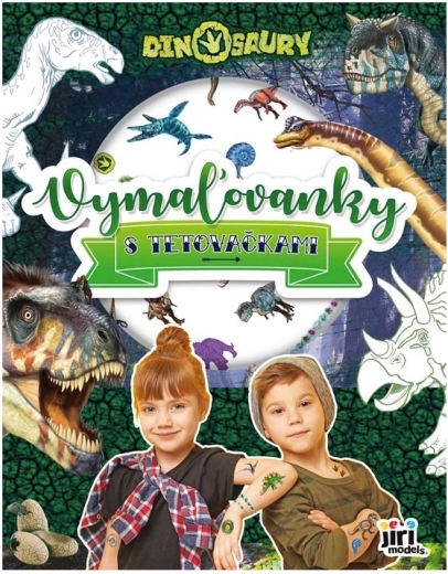 Kolorowanki dinozaury z tatuażami dla dzieci - 1 szt.