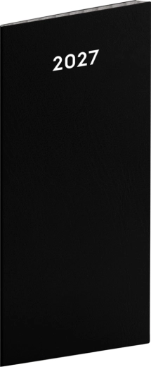 Notique kieszonkowy terminarz czarny 2027 (8 × 18 cm)