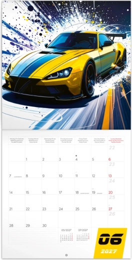 Duży miesięczny przegląd dla łatwego planowania