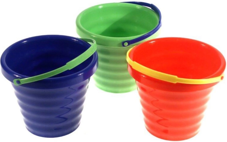 Dziecięce wiaderko do piasku 16 cm z uchwytem 1,4 l - 1 sztuka