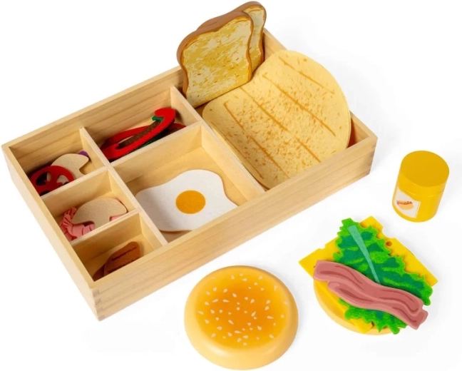 Przejrzyste pudełko z przegródkami