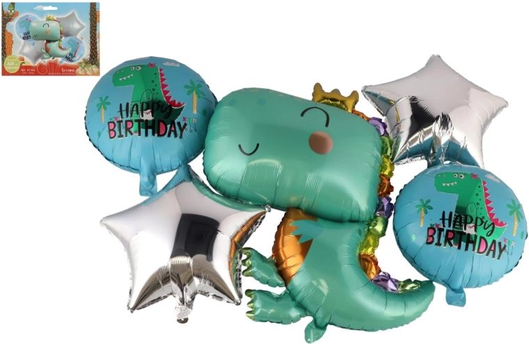 Balony dmuchane dinozaur – 5 szt.