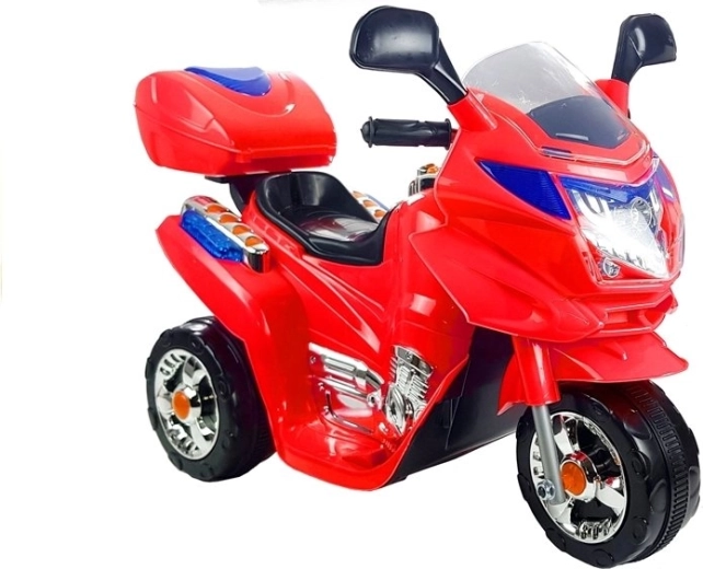 Dziecięcy trójkołowy motocykl elektryczny – czerwony motocykl na akumulator