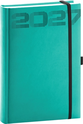 Notique dzienny terminarz Aprint Top 2027 turkusowy 15 × 21 cm