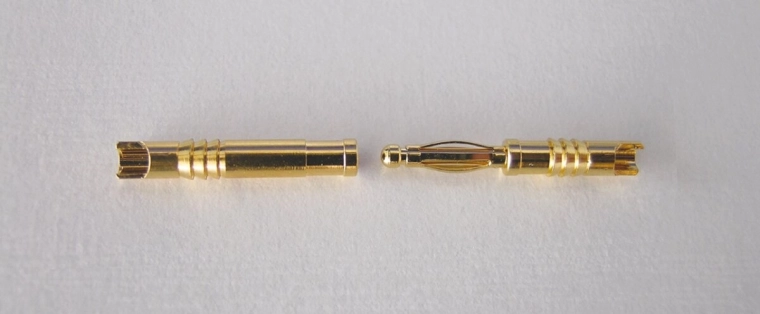 Złote styki 2 mm, męskie i żeńskie, 100 sztuk JAMARA