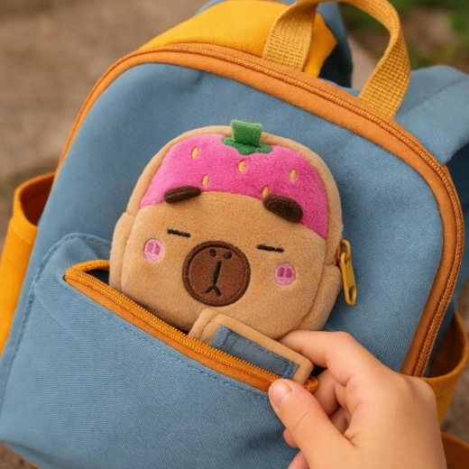 Klips do łatwego przypięcia do plecaka lub kluczy