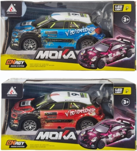 RC auto z podświetlaną karoserią
