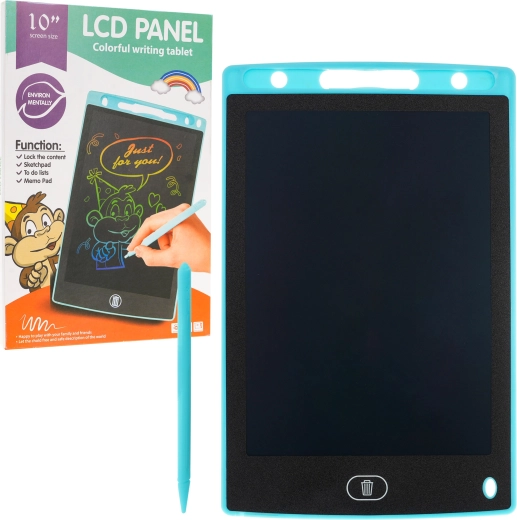 Elektroniczny tablet do rysowania 10" dla dzieci i dorosłych – Niebieski