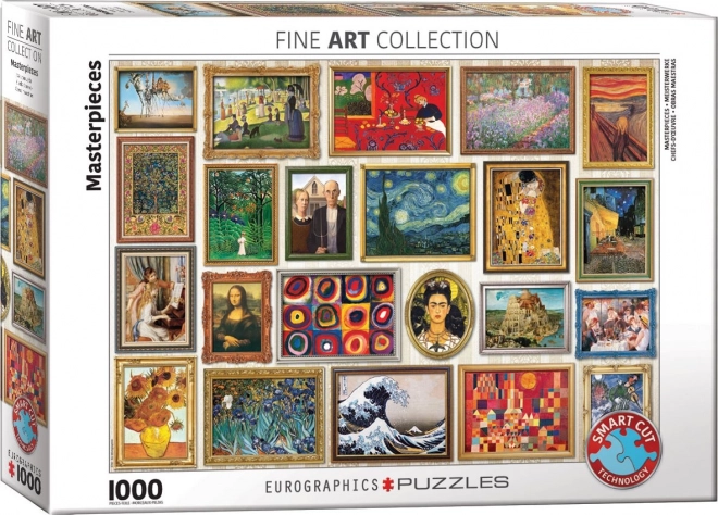 Puzzle Kolaż: Piękne sztuki 1000 elementów