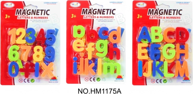 Magnetyczne litery i cyfry