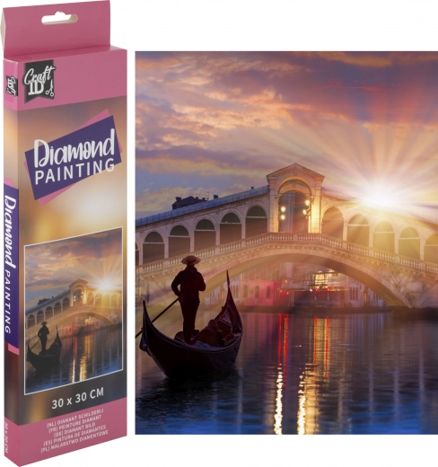 Malowanie diamentowe GRAFIX Most Ponte di Rialto 30 × 30 cm