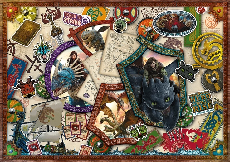 Puzzle Jak wytresować smoka 1000 elementów