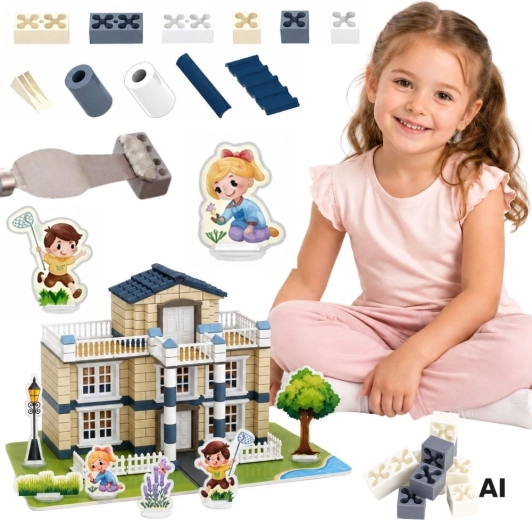 Woopie zestaw konstrukcyjny z cegieł – willa Dream House 311 elementów