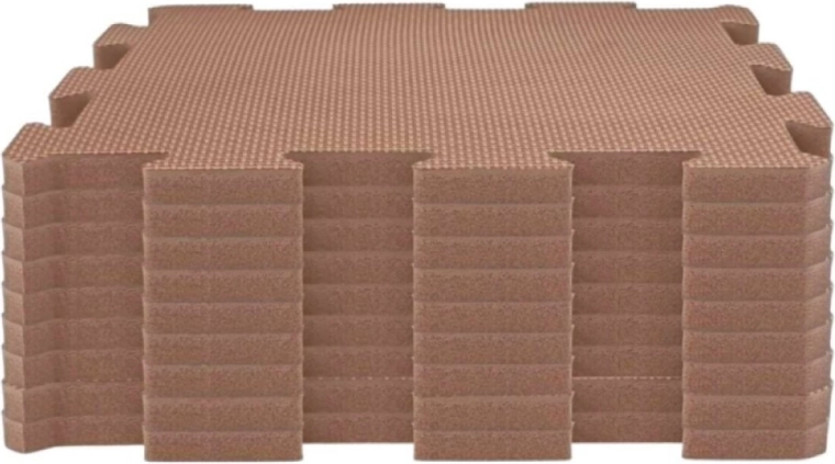 NIDO NIDO piankowa mata do zabawy puzzle caramel (9 elementów)