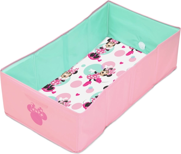 Bright Starts składana wanienka turystyczna Minnie Mouse TuckAway dla dzieci od 12 miesięcy