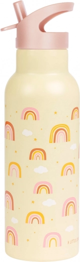 A Little Lovely Company stalowa butelka na napoje 500 ml – Tęcza