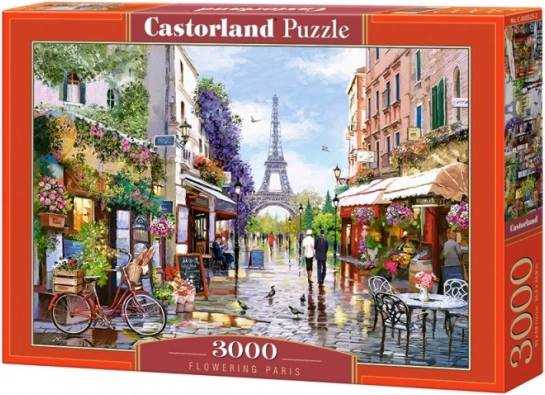 Puzzle 3000 elementów - Kwitnący Paryż