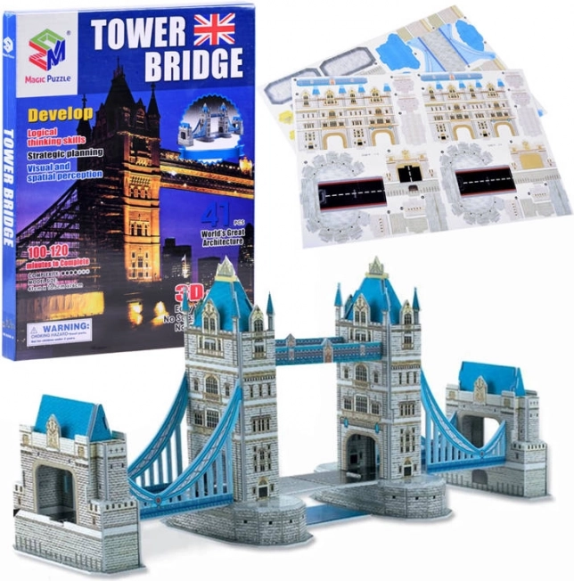 Puzzle 3D TOWER BRIDGE 41 elementów
