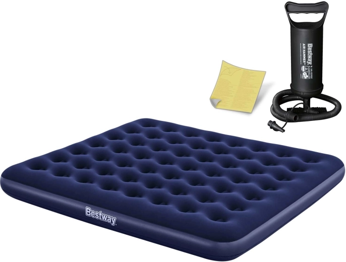 Materac dmuchany 203 × 183 × 22 cm z pompką tłokową BESTWAY
