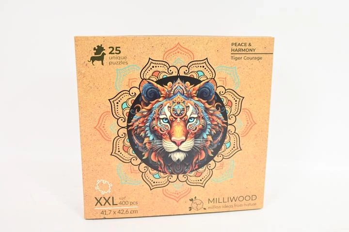Milliwood Peace and Harmony – tygr – drewniane puzzle 400 elementów
