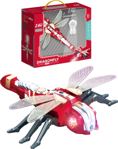 Zdalnie sterowana robotyczna ważka Dragonfly z mgłą wodną, programowaniem i oświetleniem LED