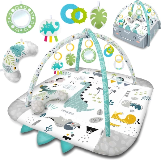 Interaktywna dziecięca mata do zabawy 3w1 Nessi RICOKIDS 110 × 100 cm